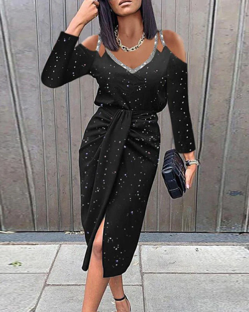 WW | Festliches Midi Wickelkleid Elegant
