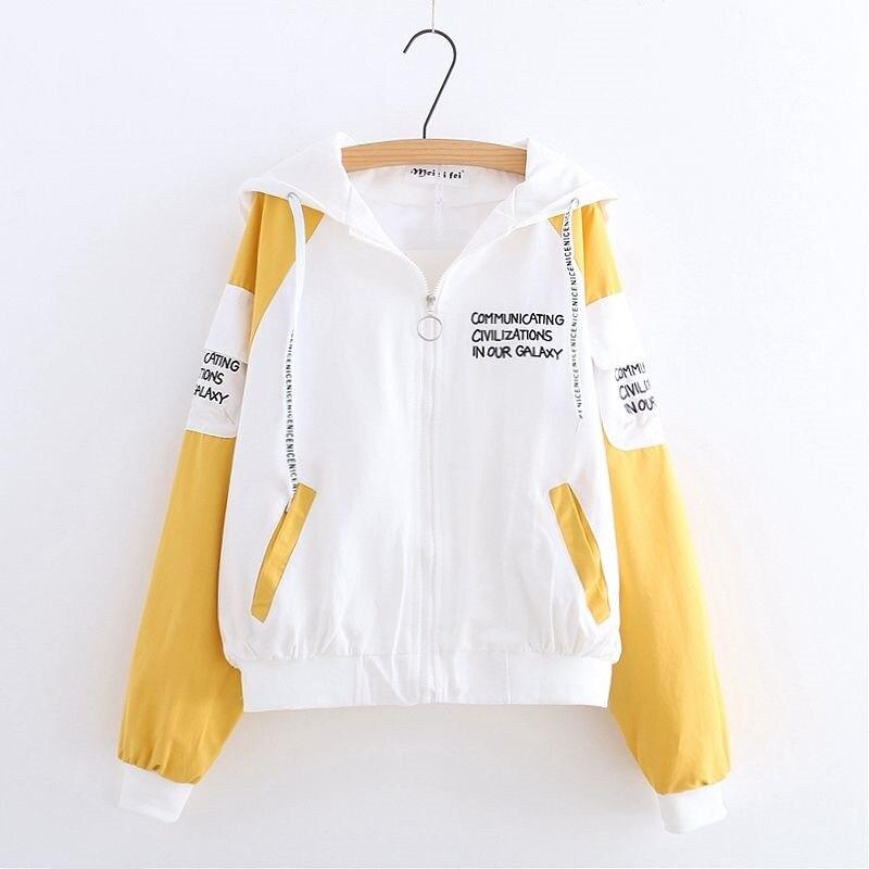 WW | Damen Übergangsjacke mit farbigen Ärmeln