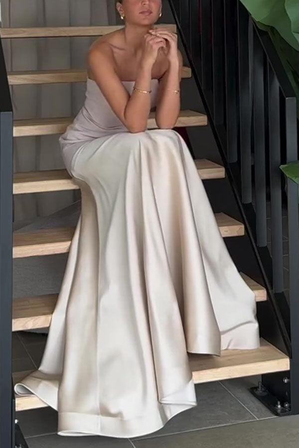Maxikleid aus Satin