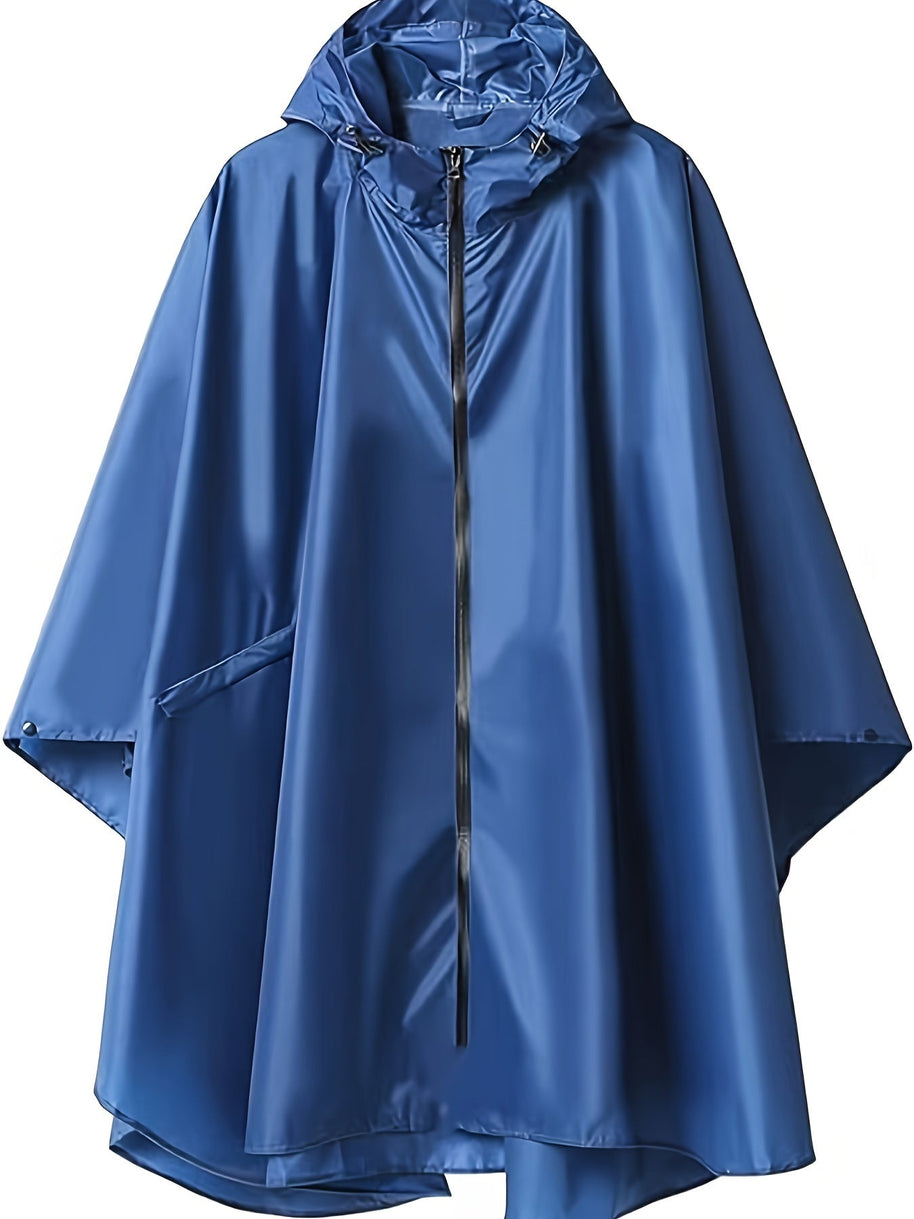 WW | Wasserdichter Regenponcho Mit Kapuze
