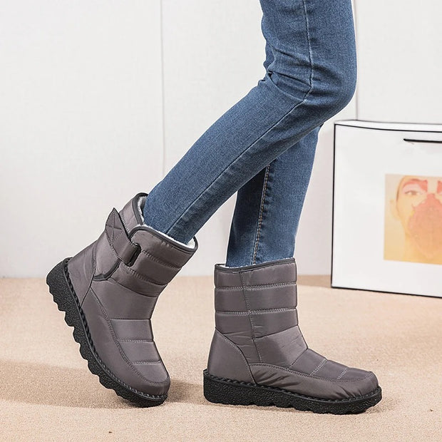 W&W Dicker Plüsch Winter Stiefel