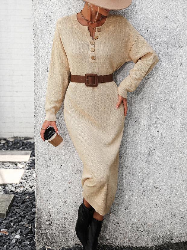 WW - Midi Kleid mit Knöpfen