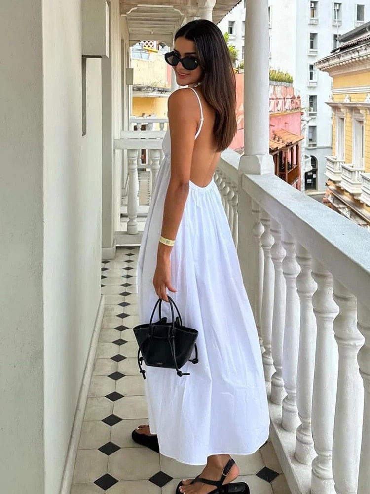 WW - Rückenfreies Midikleid