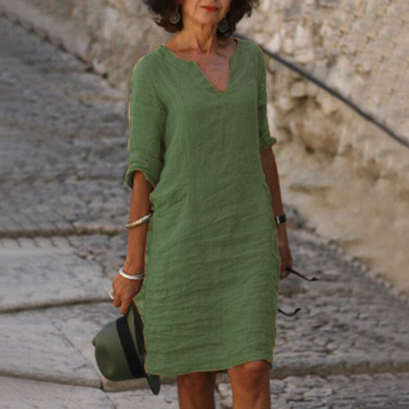 WW | Midi Kleid - Stilvolles und Entspanntes Midikleid für Jeden Tag