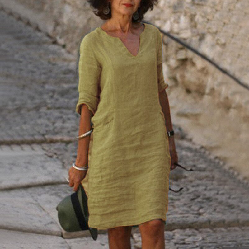 WW | Midi Kleid - Stilvolles und Entspanntes Midikleid für Jeden Tag