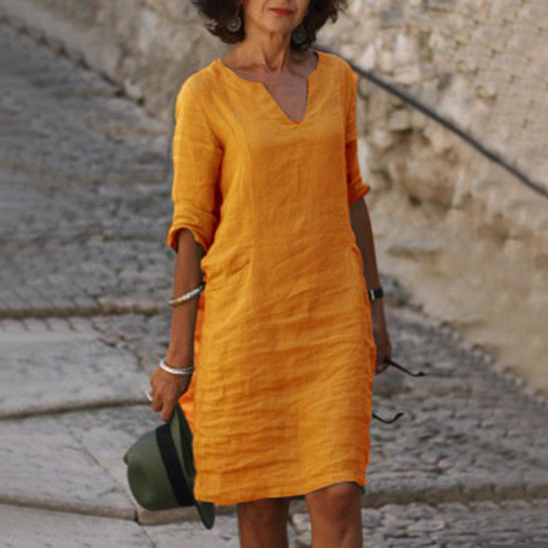 WW | Midi Kleid - Stilvolles und Entspanntes Midikleid für Jeden Tag