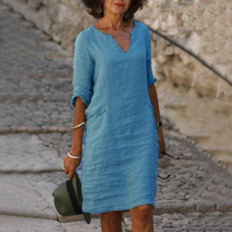 WW | Midi Kleid - Stilvolles und Entspanntes Midikleid für Jeden Tag