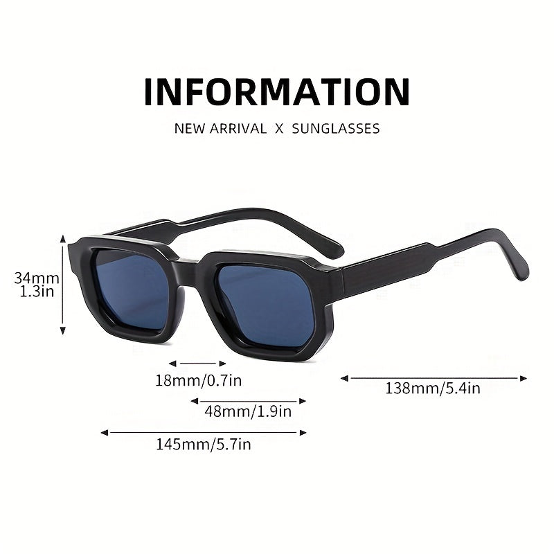 WW | Neue Retro Sonnenbrille Mit Quadratem Rahmen Für Herren
