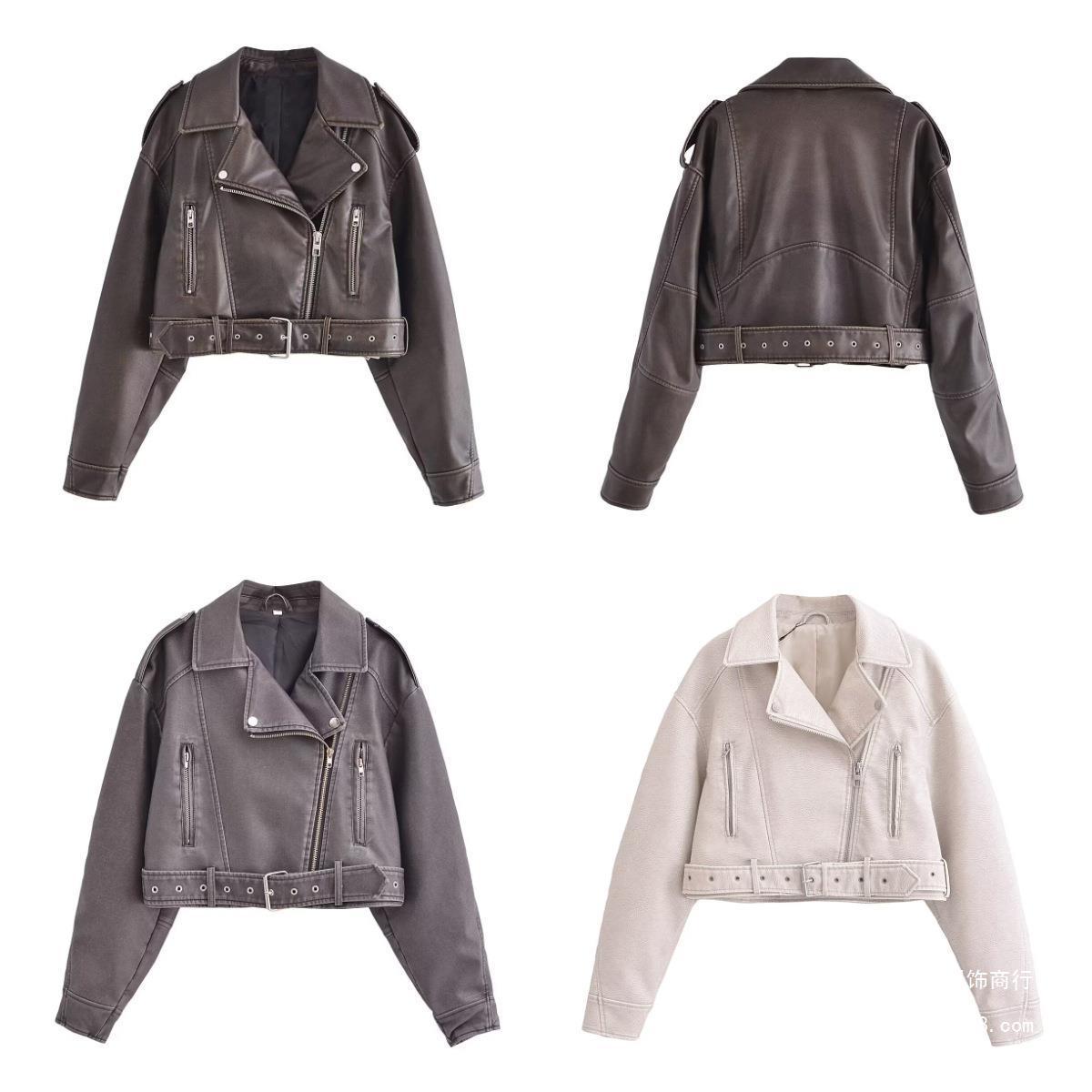 WW | Waschbare, Farbverlaufende Lederjacke Für Damen*