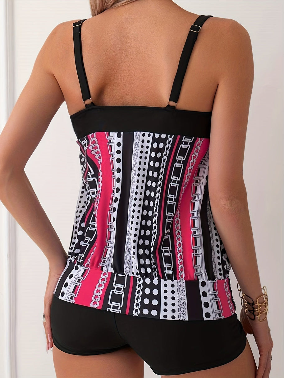 WW | Tankini-Set mit Streifen und Punkten
