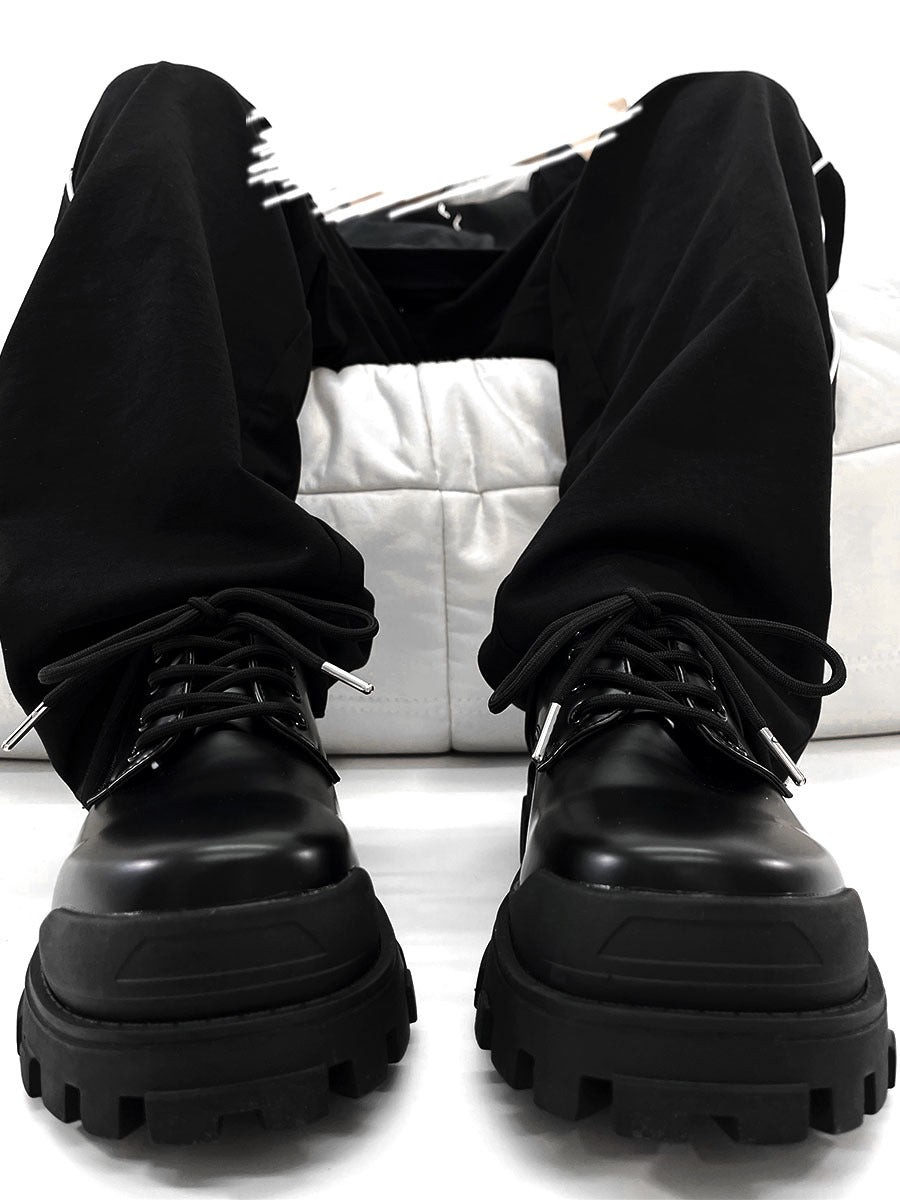 WW | Moderne Lederschuhe Mit Dicker Sohle