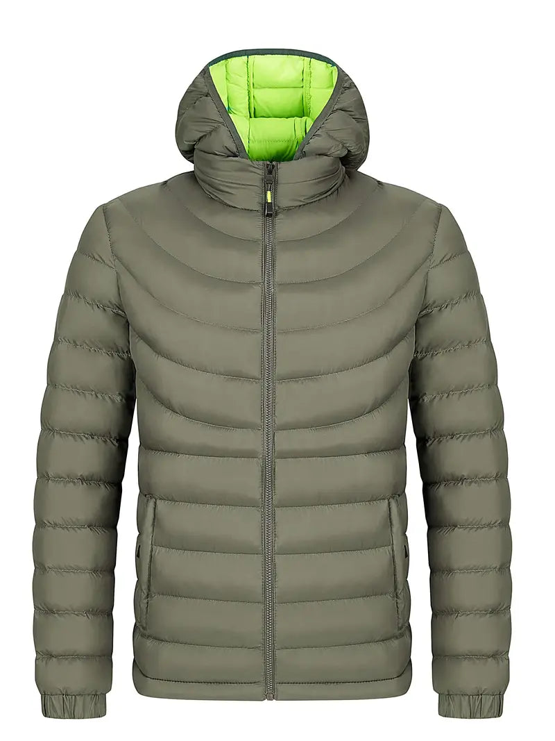 WW | Herrenjacke mit Geradem Kragen Gefüttert für Herbst und Winter
