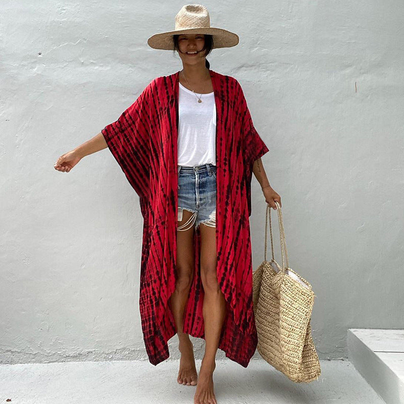 WW | Glamouröse Sonnenschutz Resort Strandkleid Cover Up