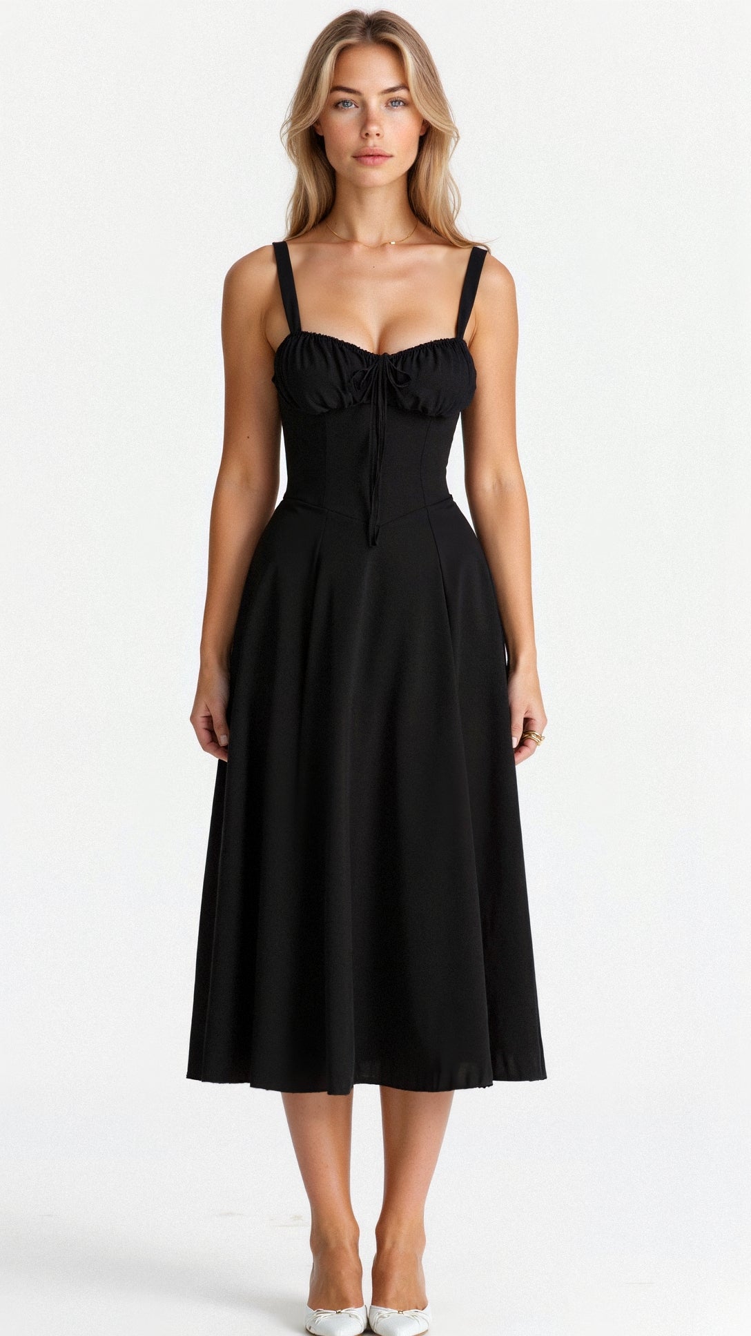 WW | Sommerliches Midi Kleid Mit Trägern & Schlitz Luftig, Elegant & Perfekt Für Warme Tage