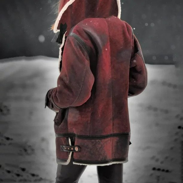 warme, kuschelig gefütterte Jacketerte Damenjacke