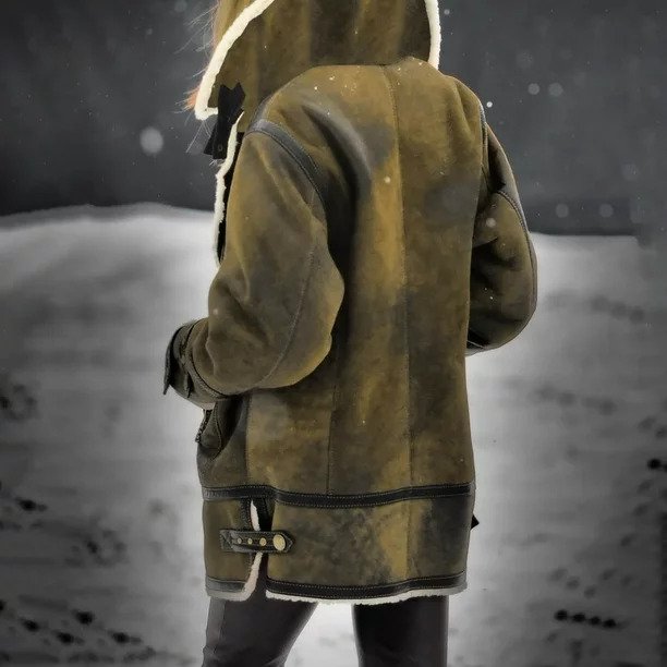 warme, kuschelig gefütterte Jacketerte Damenjacke