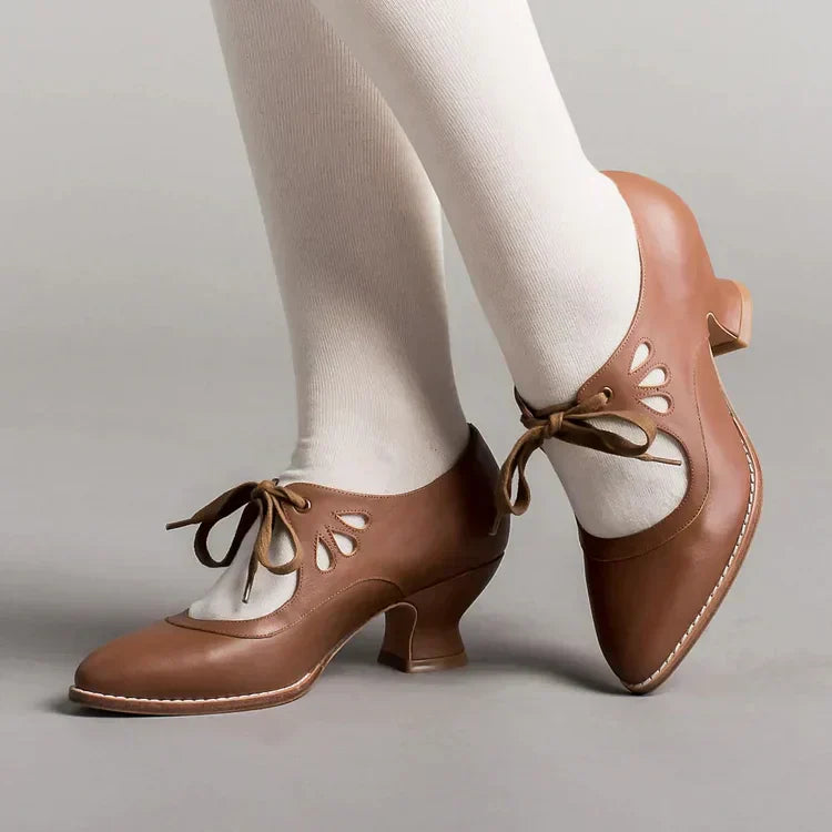 Edwardianische Lederschuhe für Damen