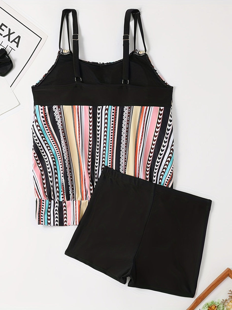 WW | Tankini-Set mit Streifen und Punkten