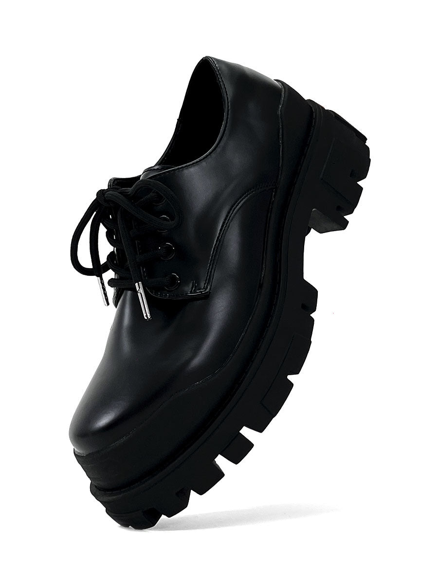 WW | Moderne Lederschuhe Mit Dicker Sohle