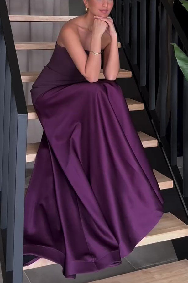 Maxikleid aus Satin