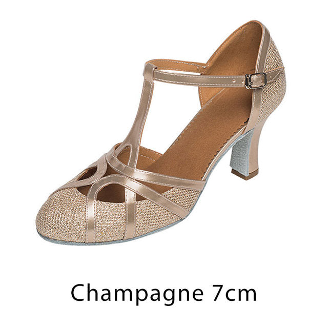 WW | Salsa Tanzschuhe Damen Latein Tanzschuhe 7cm