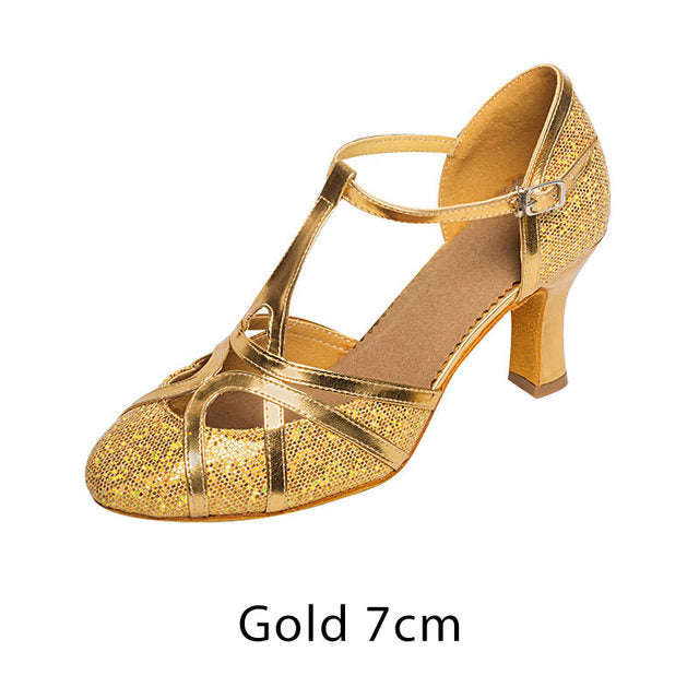 WW | Salsa Tanzschuhe Damen Latein Tanzschuhe 7cm
