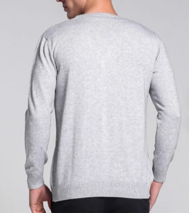 WW | Warme Langärmelige Schlanke Passform V-ausschnitt Strickjacke mit Knöpfen