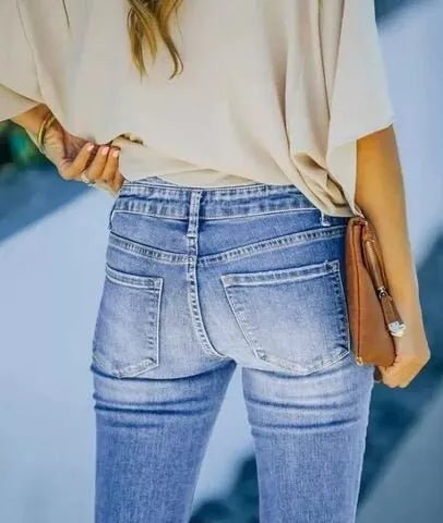 Holly | Vintage taillierte Flare-Jeans