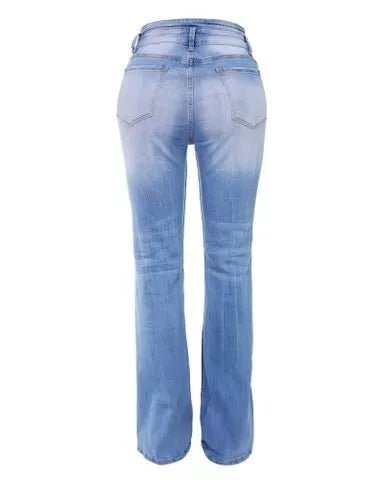 Holly | Vintage taillierte Flare-Jeans