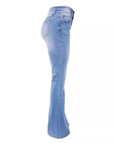 Holly | Vintage taillierte Flare-Jeans