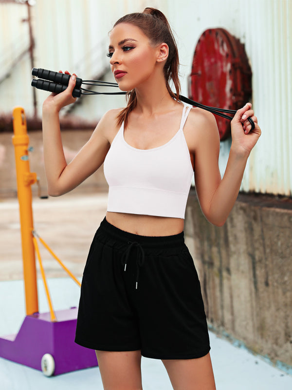 WW | 3er Pack Damen Sport Bh Gepolstert Crisscross Yoga Bh Nahtlos Mittel Impact Fitness Activewear