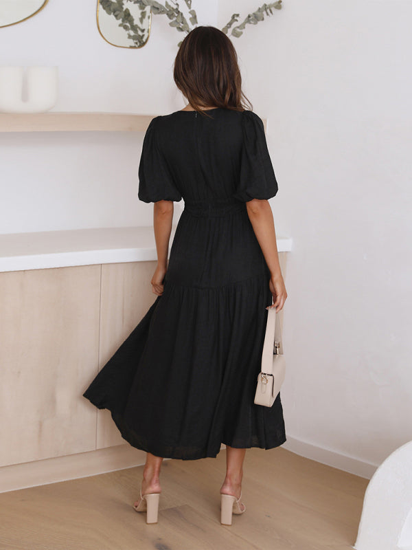 W&W | Maxikleid mit Puffärmeln