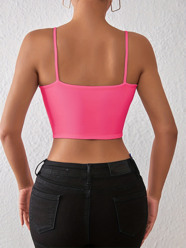 WW | Frühling und Sommer sexy bauchfreies Spaghetti-Top