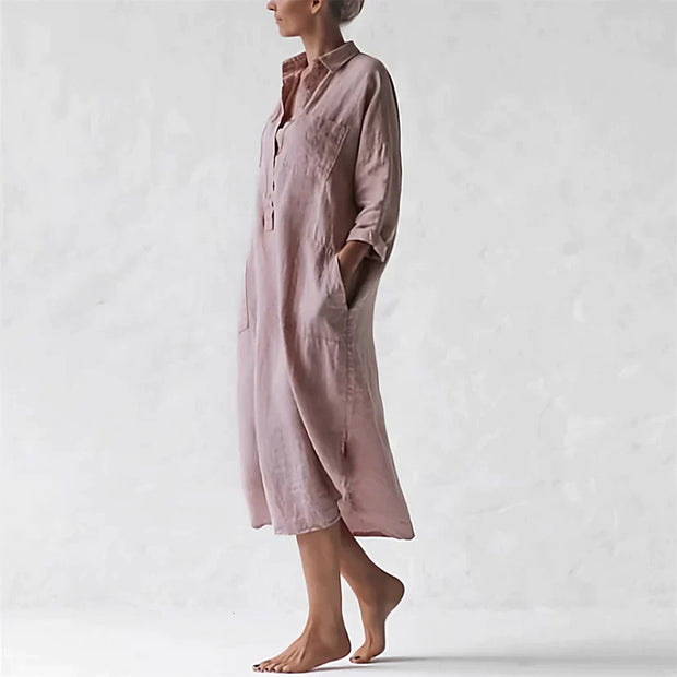 W&W - Stylisches langes rosa Kleid