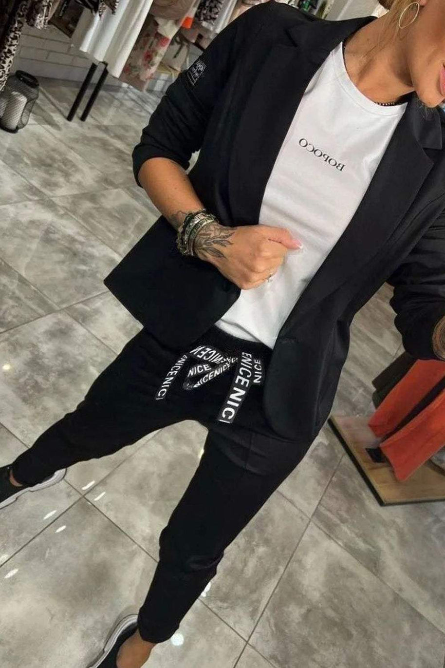 WW | Zweiteiliges Satz Obere Jacke & Elastische Hose