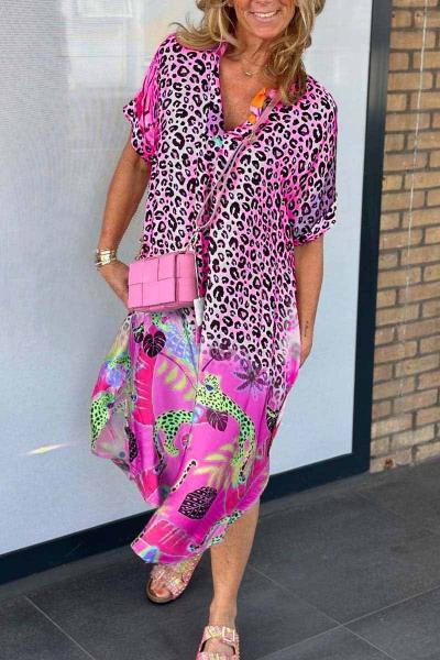 WW | Animal Print Midi Kleid