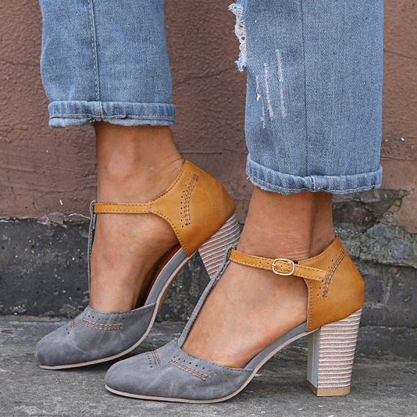 Hübsche Plateauschuhe mit hohem Absatz