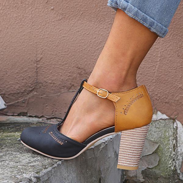 Hübsche Plateauschuhe mit hohem Absatz