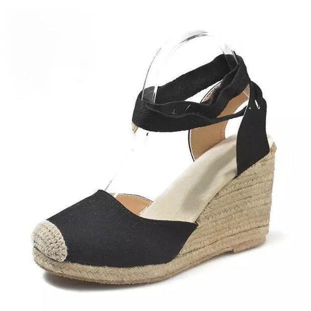 WW | Einzelknopf Riemen, Seilstoff Sohle Espadrilles