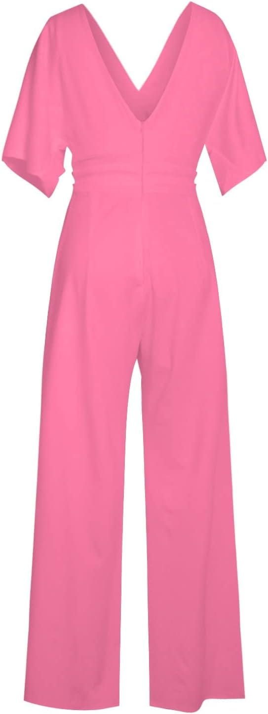 Eleganter V-Ausschnitt Jumpsuit