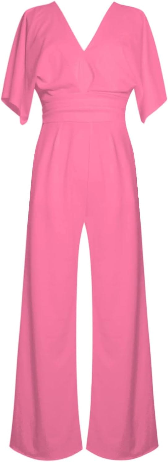 Eleganter V-Ausschnitt Jumpsuit