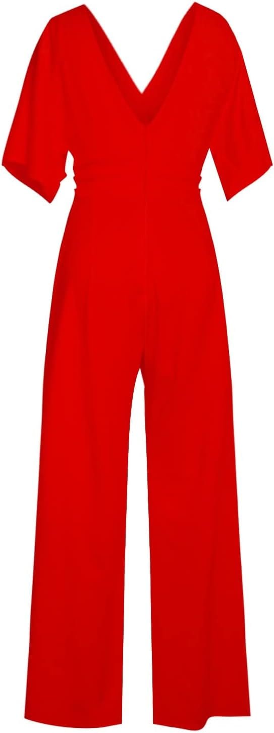 Eleganter V-Ausschnitt Jumpsuit