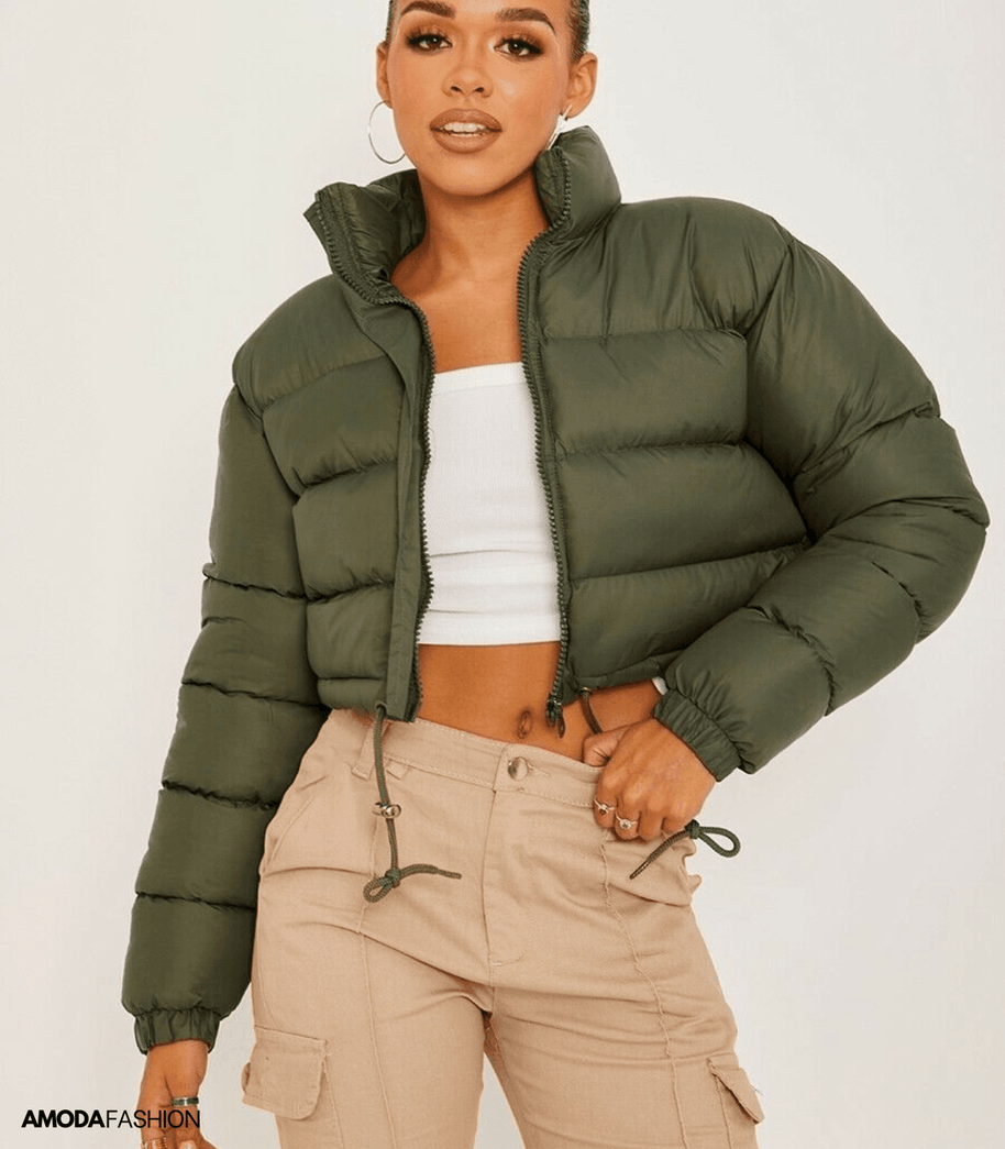 Pufferjacke mit Kordelzug