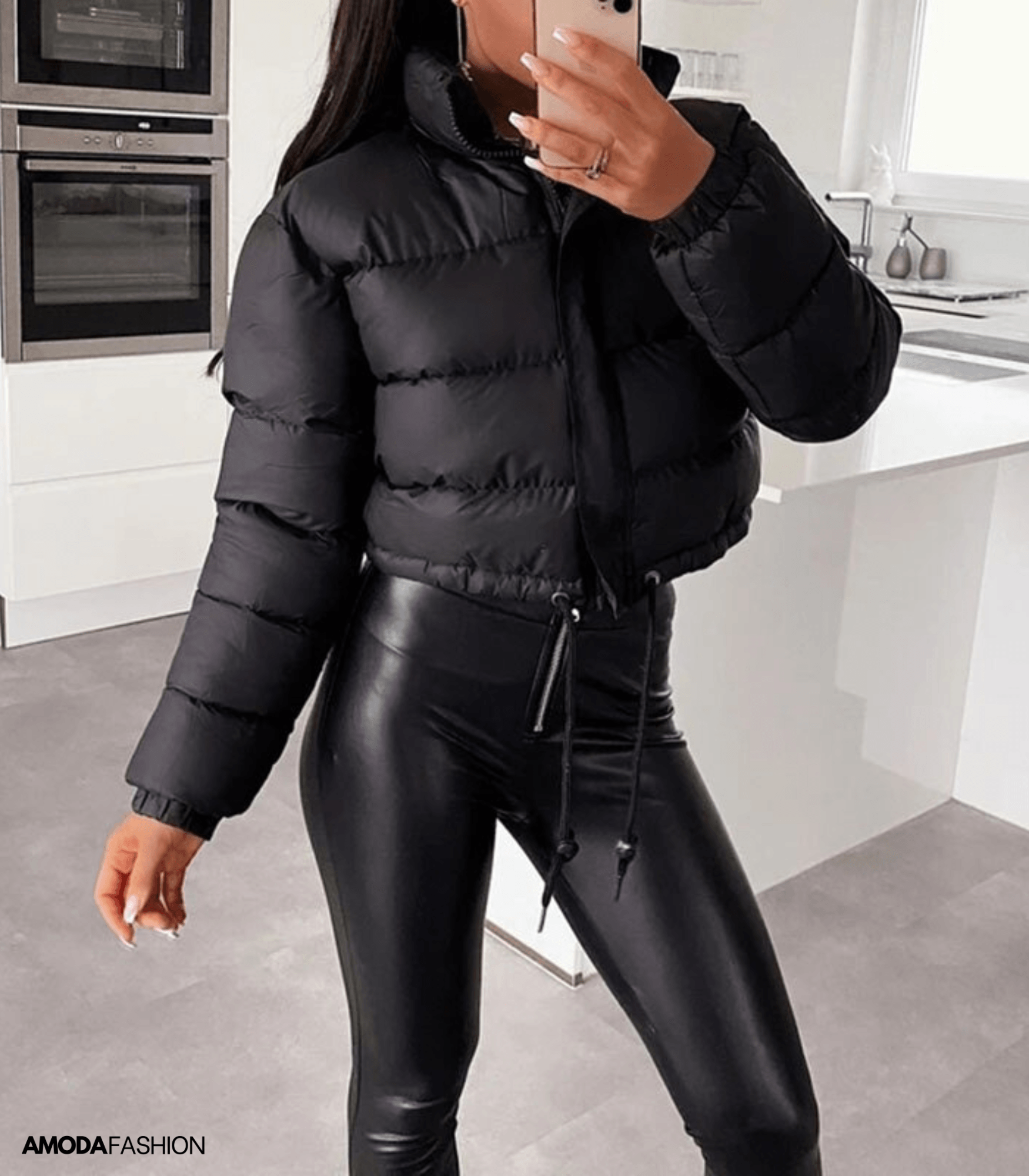 Pufferjacke mit Kordelzug