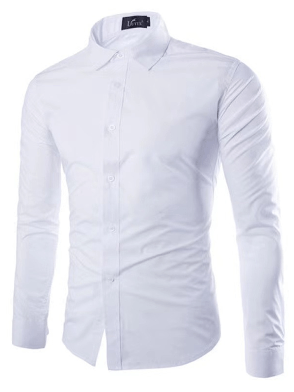 WW | Lässiges Bügelfreies Slim Fit Herrenhemd