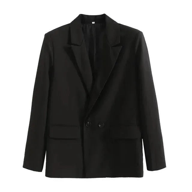WW | Lockere Blazer Damen - Freizeit - Unifarben
