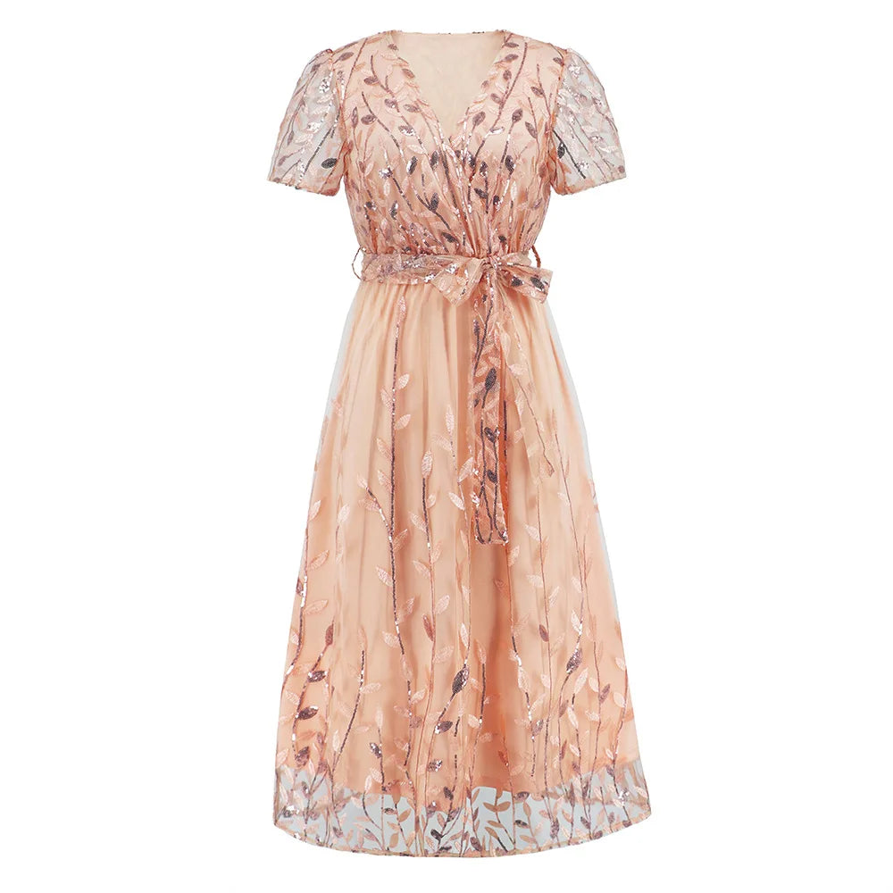 WW - Midikleid mit Pailletten
