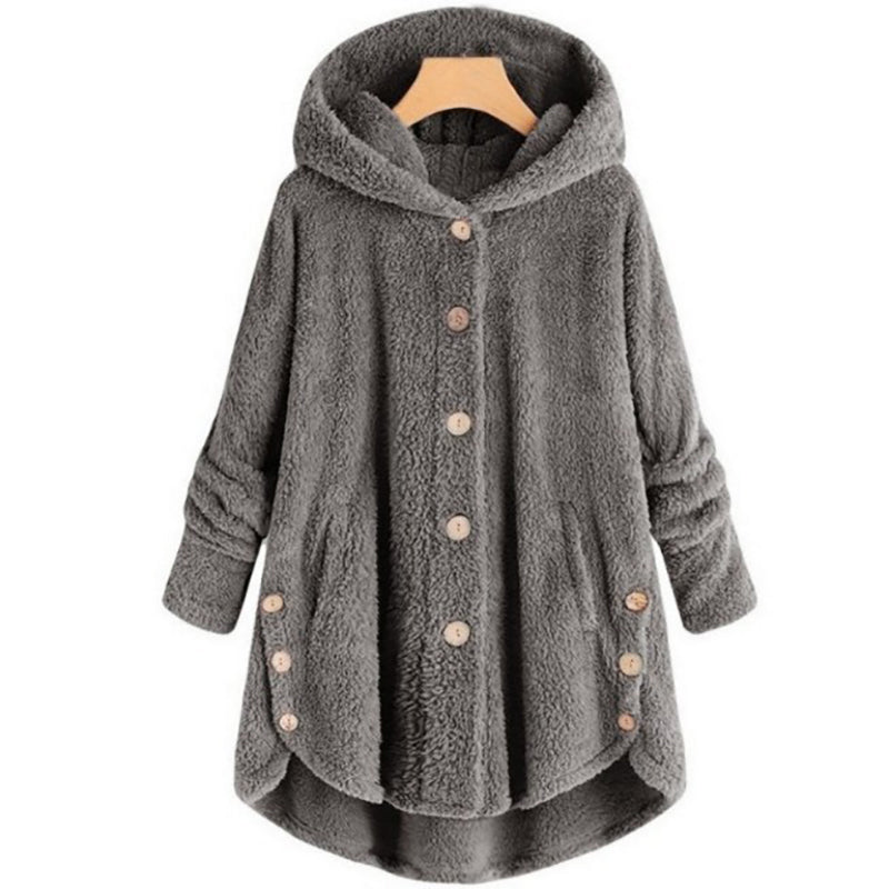 W&W Teddybär Mantel Wolljacke
