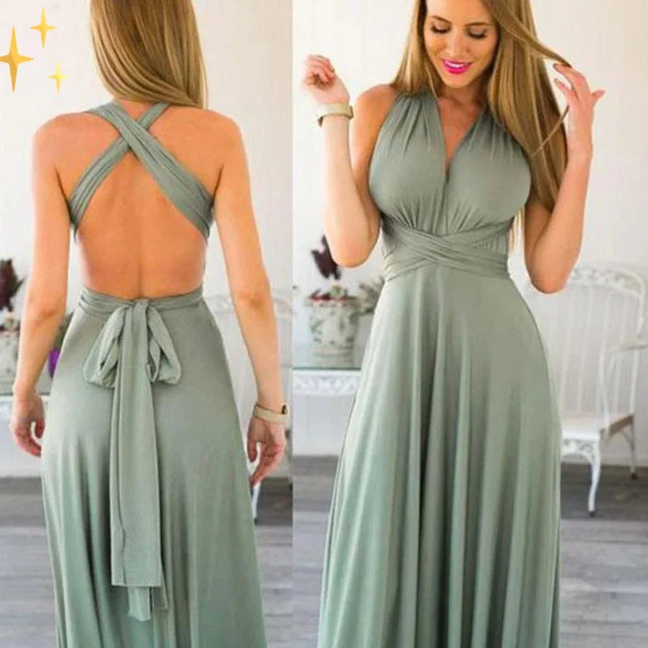 WW | Ärmelloses Damen Maxikleid