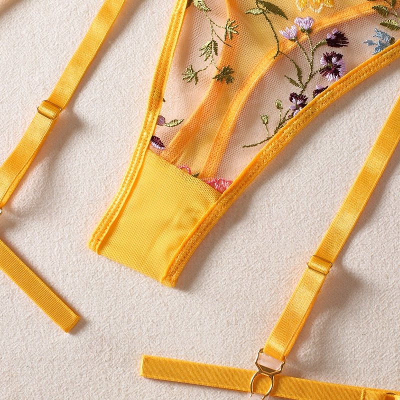 WW | 3-teiliges Französisches Lingerie-Set für sinnliche Eleganz